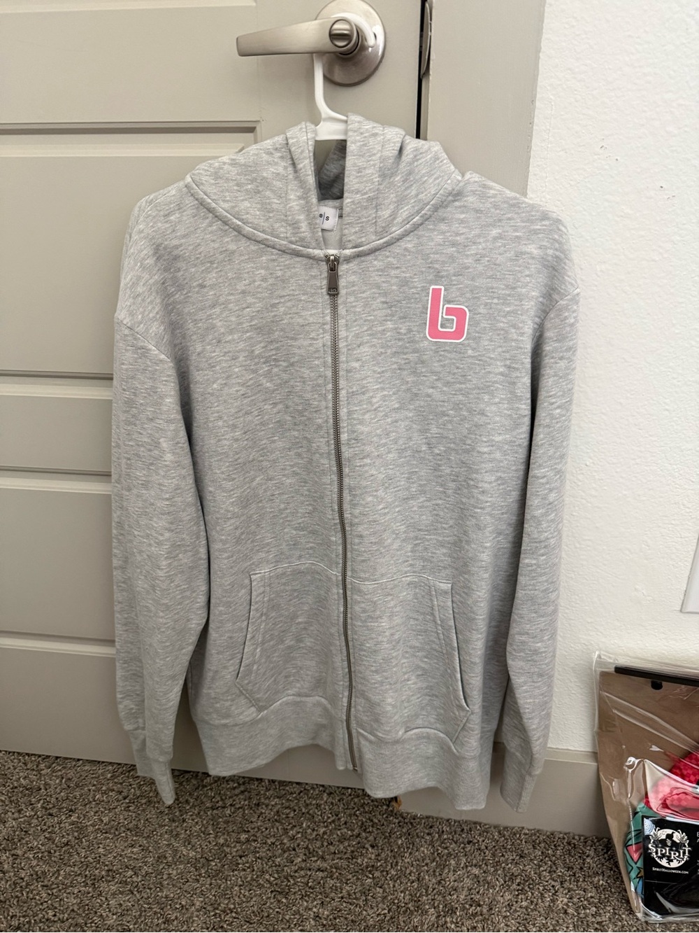 Gray Burn Boot Camp Zip-Up Hoodie